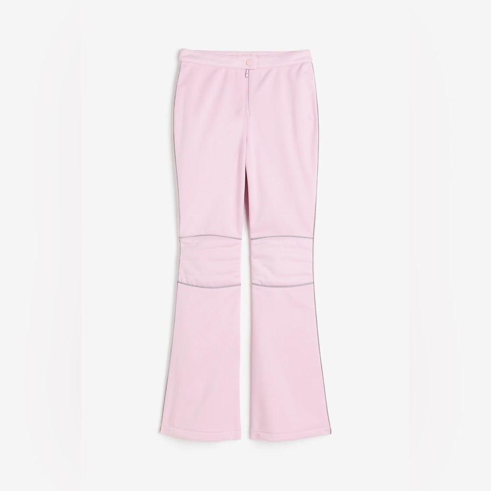 H&M Light Pink plus size women’s Flared snow Pants water repellant fits sz 18